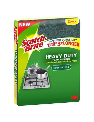 Scotchbrite Heavy Duty Thick Scourer 2 Pack x 6