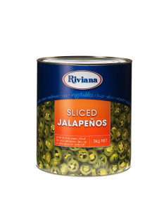 Riviana Foods Sliced Jalapeno Peppers 3kg x 1