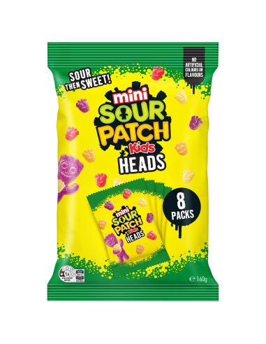 Sour Patch Mini Heads 160g x 8