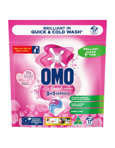 Omo Touch Of Comfort Mcgrath Foundation Laundry Capsules 17 Pack x 1