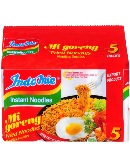 Indomie Mi Goreng Instant Noodle Fried 5 Pack 425g x 1