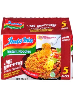 Indomie Mi Goreng Instant Noodles Satay 5 Pack 400g x 1