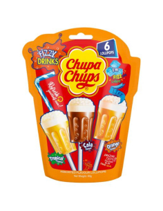 Chupa Chups Fizzy Drink Lollipop Bag 6 Pack 15g x 8