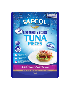 Safcol Gourmet On The Go Tuna With Sweet Chilli Sauce Pouch 100g x 12