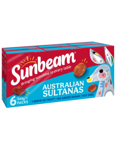 Sunbeam Foods Sultanas Snack Pack 40g - 6 Pack 240g x 1