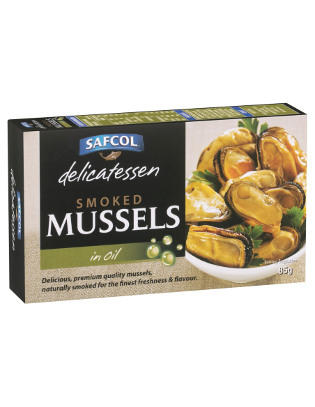 Safcol Mussels In Oil 85g x 8