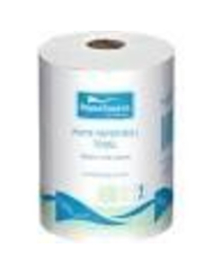 Primesource White Paper Hand Towel Roll 18cm Pack x 1