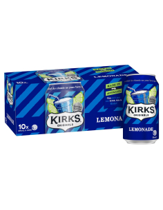Kirks Lemonade 375m 10 Pack x 1