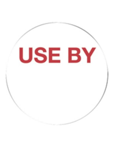 Fildes Labels Removable 40mm Round Use By 500 Pack x 1