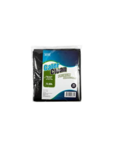 Cater Clean Bags Garbage Prem 72-80lt Black 25 Pack x 1