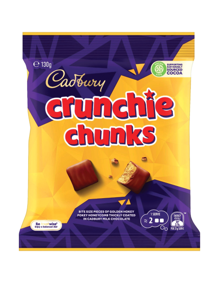Cadbury Crunchie Chunks Bites 130g x 10
