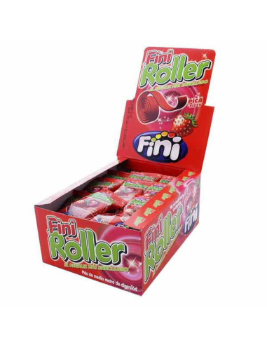 Fini Sour Strawberry Roll x 40