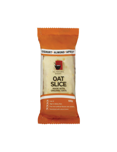 Oat Slice Yoghurt Almond Apricot 100g x 14