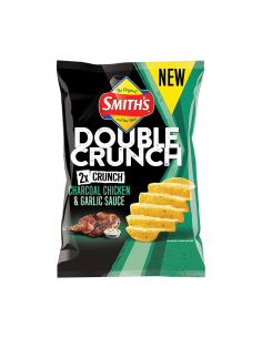 Smith Double Crunch Charcoal Chicken & Garlic 80g x 12