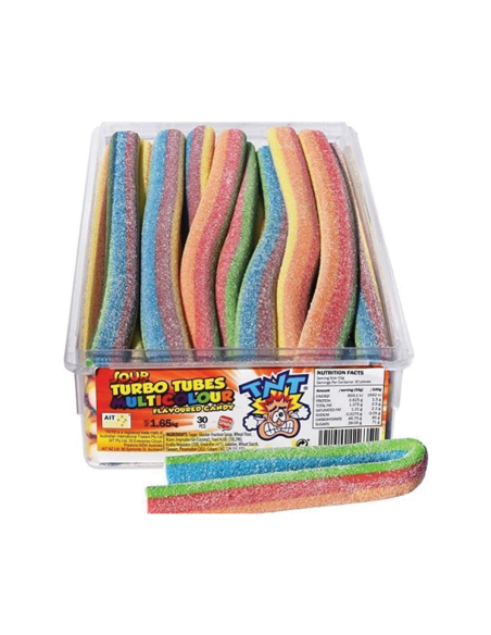 Tnt Sour Turbo Tubes Multicolour 55g x 30