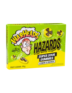 Warheads Hazards Super Sour Gummies Lemon & Orange 99g x 12
