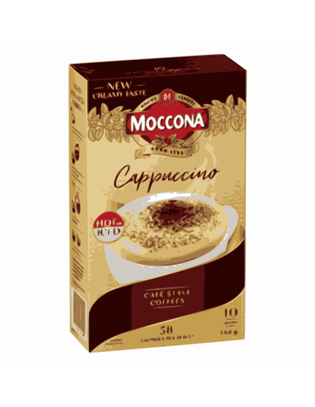 Moccona Creamy Cappuccino 10 Sachets 144g x 5