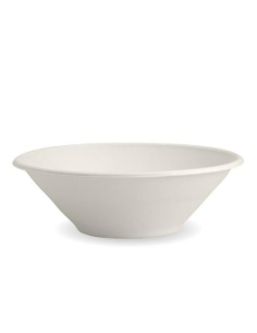 Biopak Bowls 940ml 32oz Round Plant Fibre White Biocane 50 Pack x 1