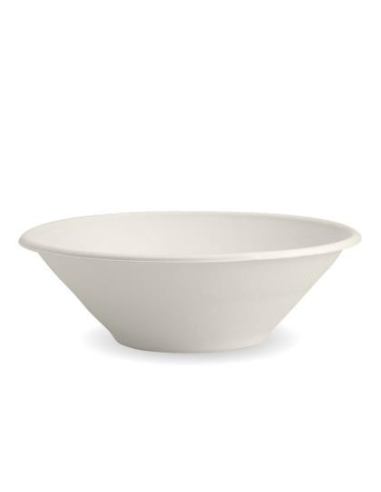Biopak Bowls 940ml 32oz Round Plant Fibre White Biocane 50 Pack x 1
