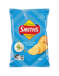 Smith's Crinkle Sour Cream & Onion 45g x 18