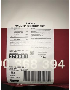 Bakels Cookies Multi Mix 15kg x 1