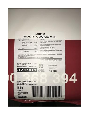 Bakels Cookies Multi Mix 15kg x 1