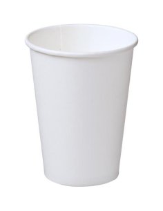 Cast Away Single Wall White Paper Cup 355ml x 50