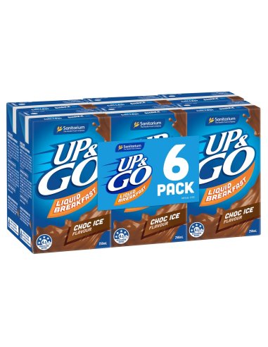 Sanitarium Chocolate Ice Up and Go Liquid Breakfast 6 Pack 250ml x 1