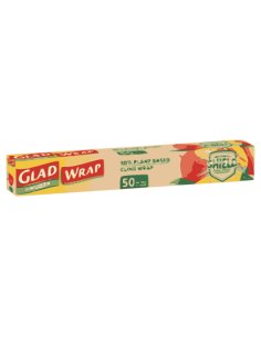 Glad Bio Based Plastic Wrap 30cm 50m Pack x 12