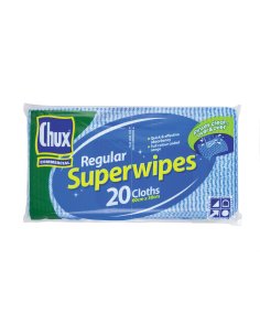 Superwipes Regular Blue 6cm by 3cm 20 Pack x 1