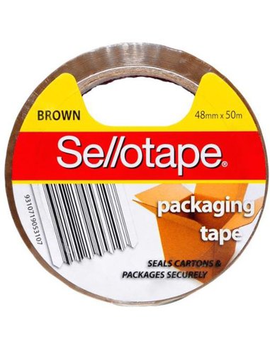 Sellotape Brown Packaging Tape 48mm X 5m Pack x 5