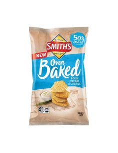 Smiths Oven Baked Sour Cream & Chives 130g x 1
