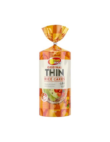 Sunrice Rice Cakes Thin Original 150g x 1