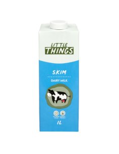 Little Things Milk Uht Skim 1ltr x 1