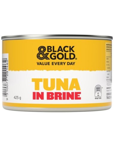 Black & Gold Tuna Chunks In Brine 425g x 1