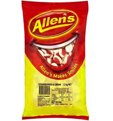 Allens Strawberry Cream 1.3kg x 1